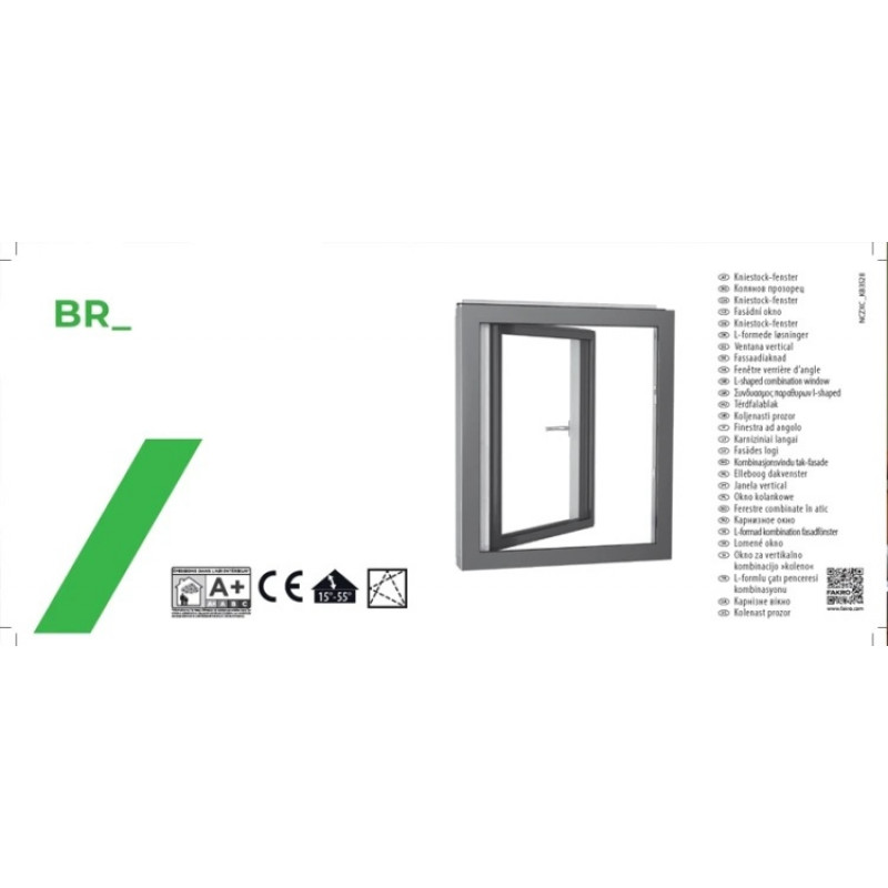 Кровельное окно FAKRO BRP L-образной формы - правое исполнение