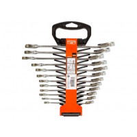 Набір з 12 двосторонніх ріжкових ключів із тріскачкою 8-19 мм, Bahco [1RM/SH12]