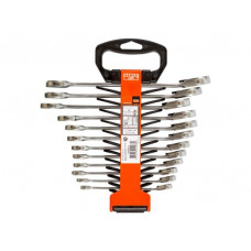 Набір з 12 двосторонніх ріжкових ключів із тріскачкою 8-19 мм, Bahco [1RM/SH12]