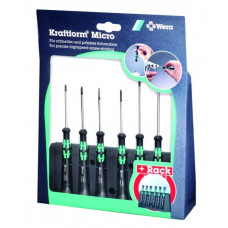Набор из 6 прецизионных отверток Kraftform Micro WERA [05118150001]