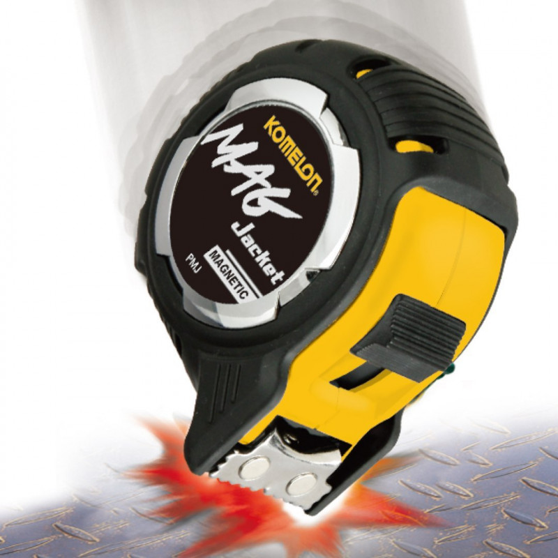 Рулетка Komelon 8 м [PMJ85], Gripper Magjacket, с магнитным крючком