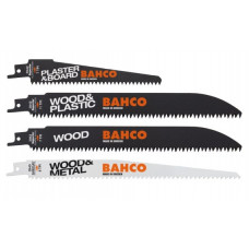 Набір з 5 багнетних полотен для зворотно-поступальної пилки по дереву, Bahco [3942-WOOD-SET-5P]