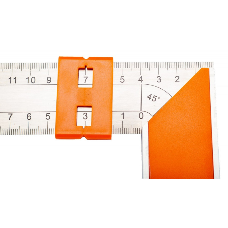 Кутова лінійка з нержавіючої сталі, метрична шкала до 400 мм BAHCO [9048-400]