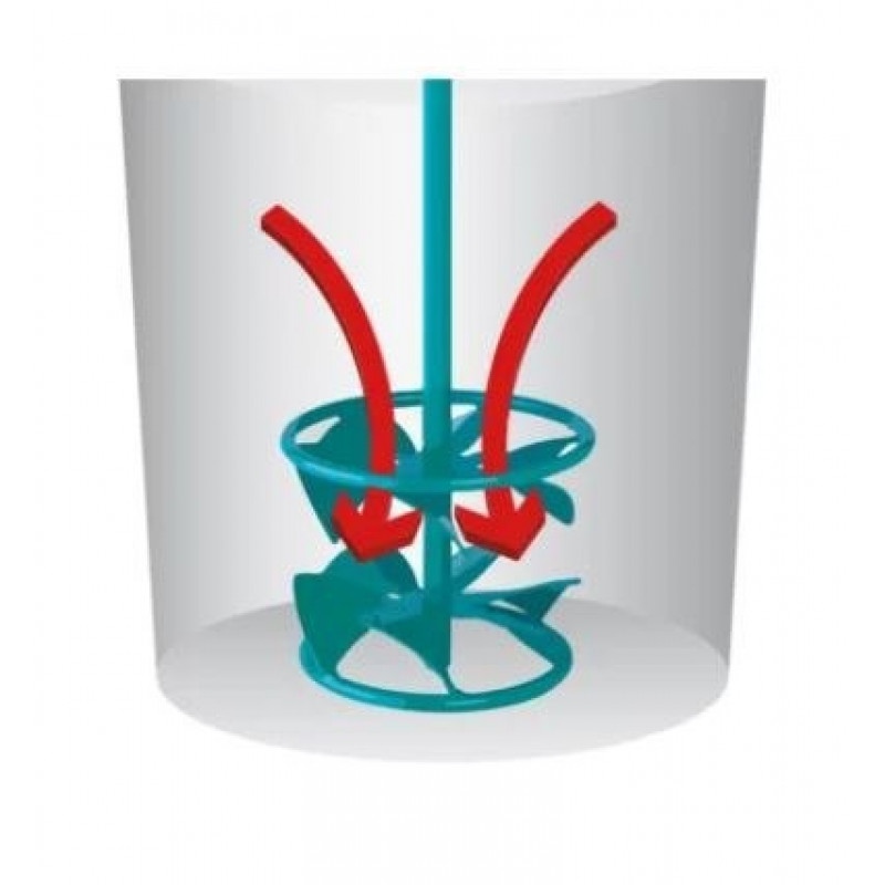 Смеситель FM 120 HF, 2-спиральный для смешивания макс. 30 кг, диаметр 120 мм, HEXAFIX, крепеж COLLOMIX [40102-000]