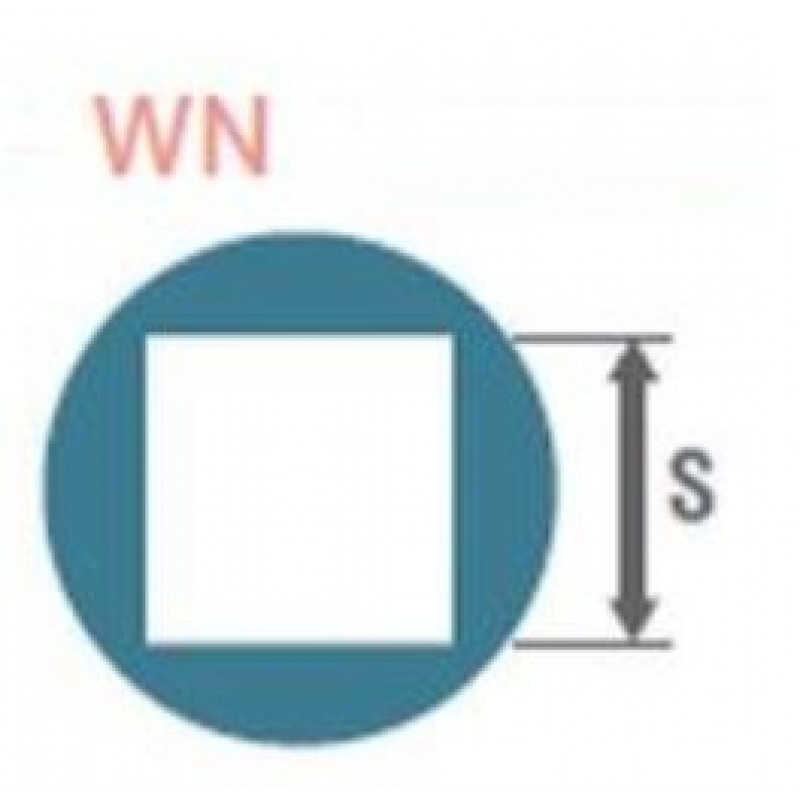 Ударна головка для квадрата 3/8, кріплення на квадрат WN, внутрішня 17WN, Koken [13400-17WN]