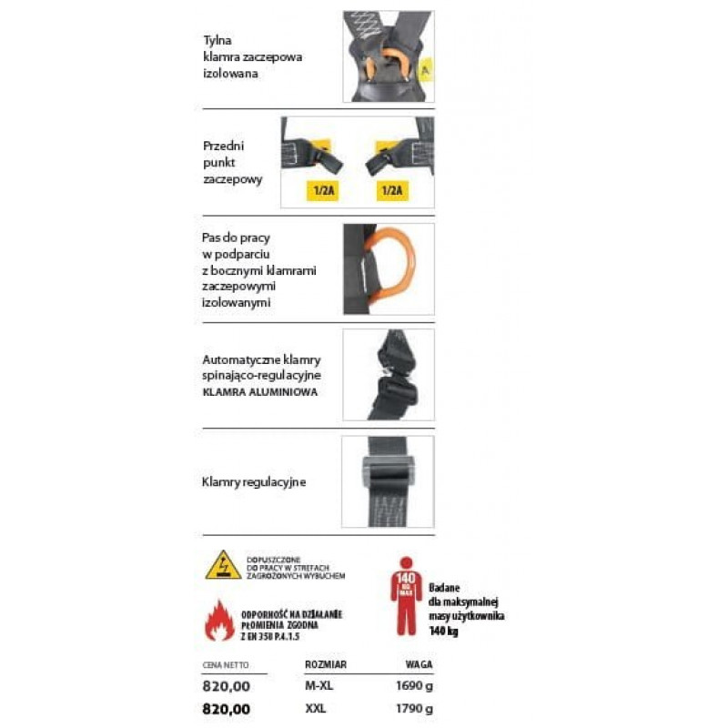 Ремень безпеки P50NISOL PROTEKT