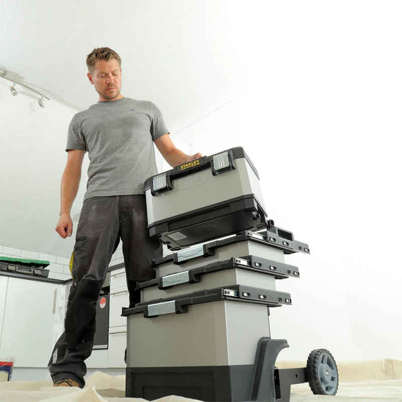 Мобильный сундук для мастерской FatMax Stanley + 3 ящика [1-95-622]