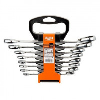 Набор из 8 двухсторонних рожковых ключей с трещоткой 8-19 мм, Bahco [1RM/SH8]