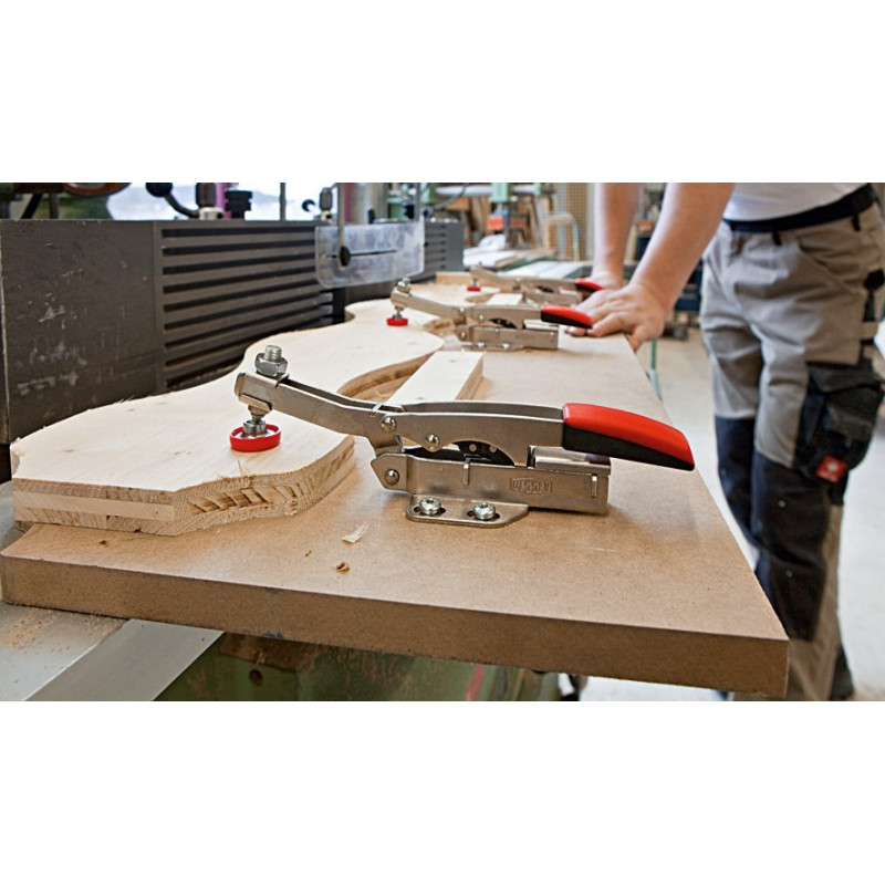 Швидкознімний вертикальний затискач Bessey з горизонтальною основою та регулюванням 40 мм [STC-HH50]