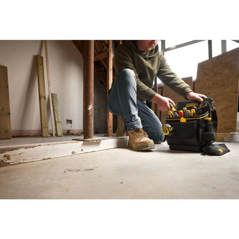 Большая открытая сумка для инструментов серии PRO-STACK™, Stanley [FMST17624-1] с плечевым ремнем