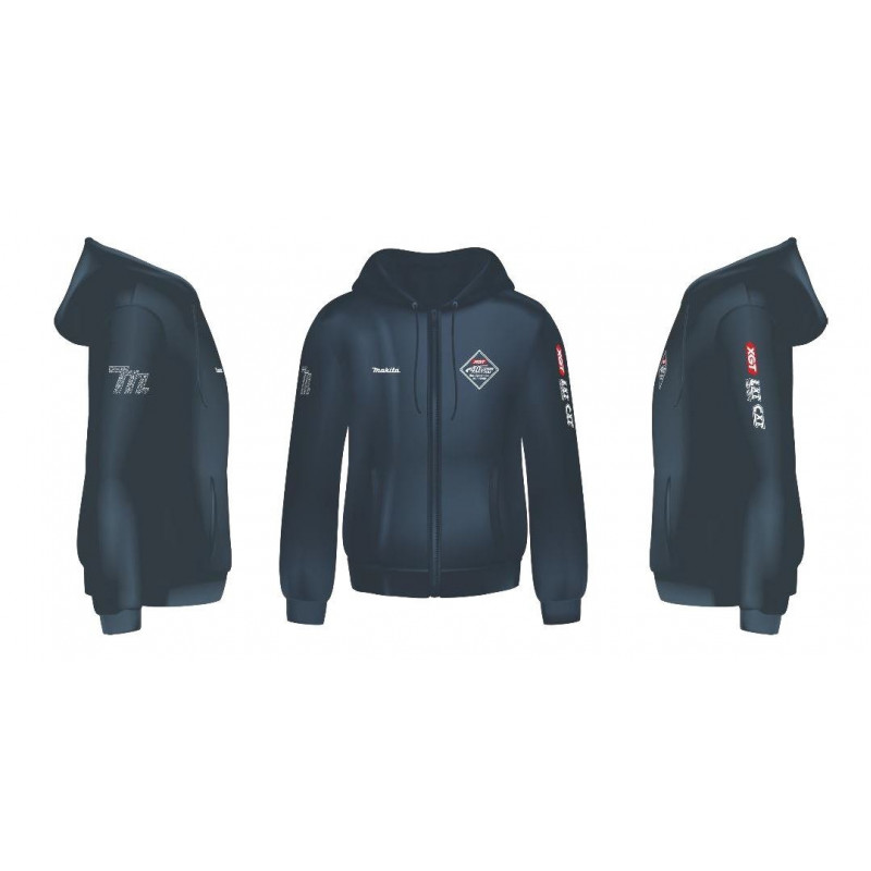 XGT Толстовка Makita на блискавці з логотипом [R-0368]