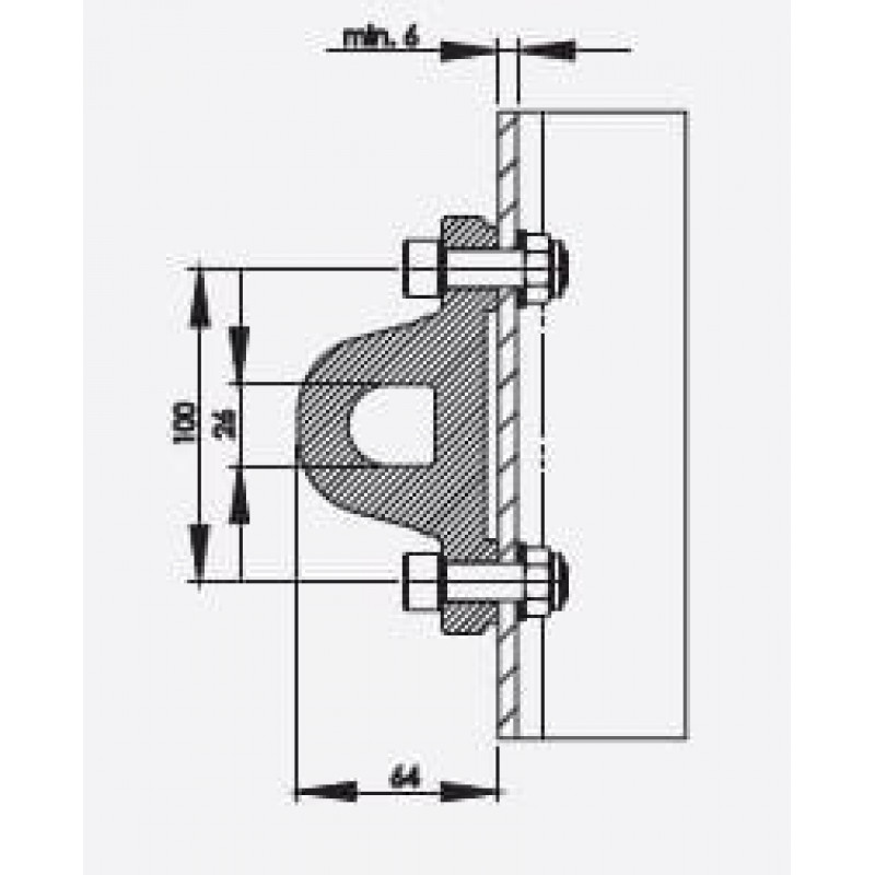 Анкерна точка типу A AT150 (комплект AT150003) PROTEKT