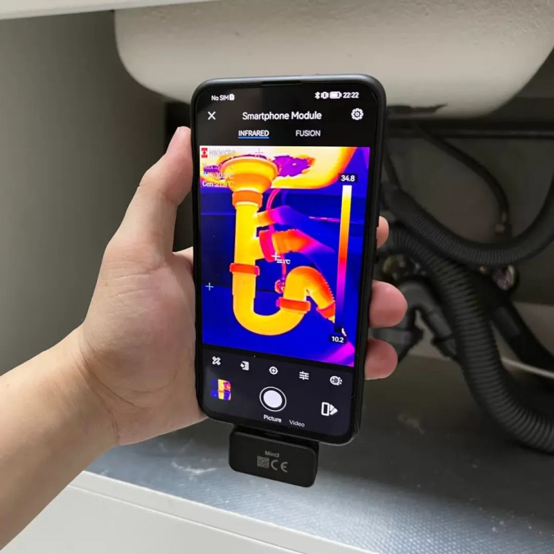 Hikmicro Mini2 &ndash; тепловізор для телефону Android USB-C | 256&times;192 пікселів | NETD <0,40 мК