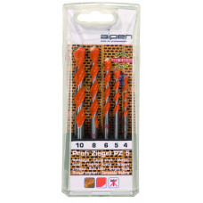 Набор из 5 сверл для керамических блоков, Porotherm, керамического кирпича с рифленой поверхностью, Alpen PZ-5 [0000200705100]